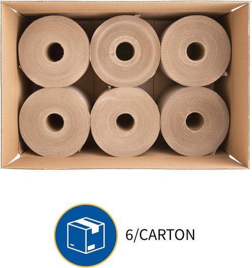 Genuine Joe Embossed Hardwound Roll Towels - Pack of 6 | Durable & Absorbent Design