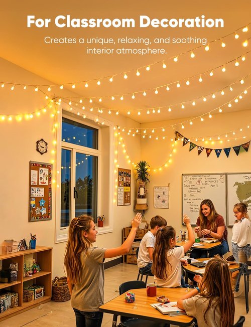 Minetom Globe String Lights - 33 Feet 100 LED Fairy Lights with Remote | 8 Modes for Indoor & Outdoor Decor