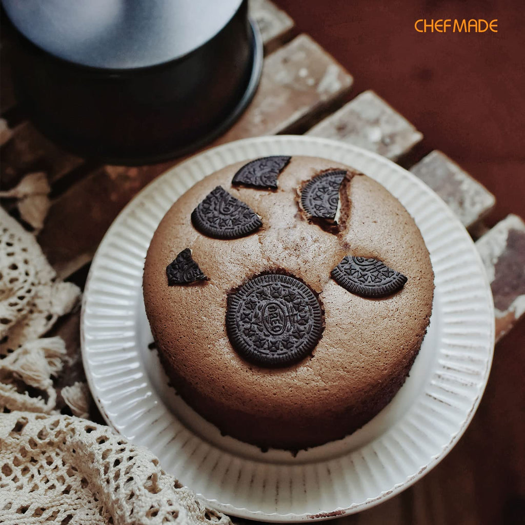 CHEFMADE Round Cake Pan, Nonstick 6-Inch with Removable Loose Bottom Chiffon Bakeware