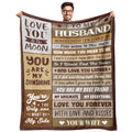BAOERN Gifts for Husband from Wife - Valentines Day Gifts for Him - Birthday Gift for Husband - Anniversary Wedding Gift for Men - Best Husband's Ever Present - to My Husbands Blanket 60"x80"