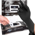 FINITEX Nitrile Disposable Black Gloves - 3.5mil Powder-Free & Latex-Free | Ideal for Cleaning & Food Prep (60/180 Count)