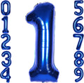 Skiennix 40-Inch Navy Blue Number 1 Balloon - Giant Foil Mylar Birthday Decoration for Boys