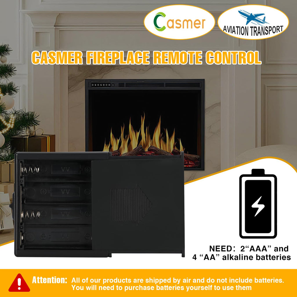 Universal Smart Fireplace Remote Control Kit, Fit skytech 1001-A,1001T/LCD-A,3301,3002,Smart-Batt, durablow TR1003, Acumen RCK, Backlit LCD Large Display, 9-Hour Countdown Timer, for Millivolt Valve
