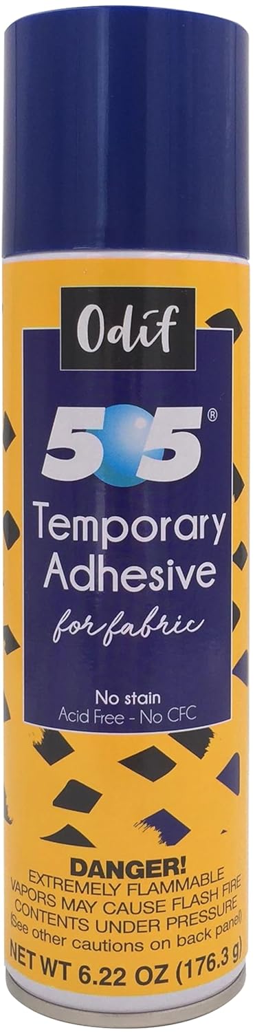 Odif 505 Spray and Fix - Temporary Fabric Adhesive for Easy Bonding | 7.2oz Size