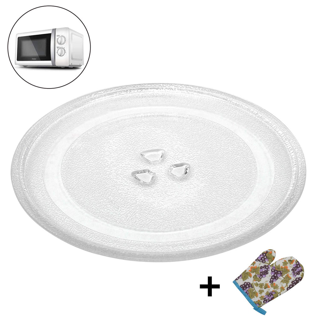 Microwave Glass Plate Replacement, 12.4"/315mm Universal Microwave Glass Turntable Round Plate Cooking Tray Replacement Accessories