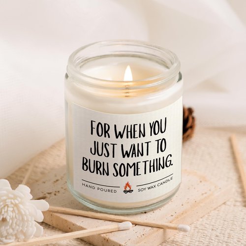 Shqiueos Gag Gifts for Women Candle Lavender Scented, Funny Anniversary & Birthday Gift for Her, Girlfriend, Wife, Best Friend Present, Christmas Valentines Day Mothers Day Office Gifts for Coworkers