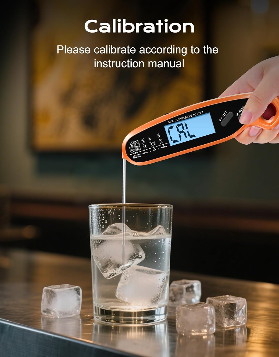 Skiennix Digital Meat Thermometer - Dual Probe with Large Backlit Display for Accurate Cooking