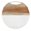 Creative Brands Santa Barbara Design Studio - Tablesugar Round Cheese Board, 14-Inch, Acacia Wood and Marble