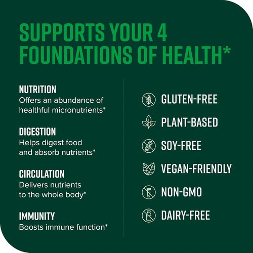 Green Vibrance by Vibrant Health - Vegan Superfood Powder for Energy Boost | 60 Servings
