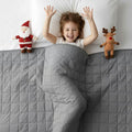 XVCAS Weighted Blanket -5lbs 41"x60" Cooling Heavy Blanket for 60-80lbs with Premium Glass Beads - Soft Thick Big Blankets for All-Season Sleeping Comfort Breathable
