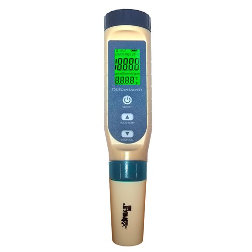 Divolight 5-in-1 Water Quality Tester Pen Meter for Pools, Drinking Water, Aquariums, Hydroponic & Cooking - Measures PH, TDS, EC, Salinity & Temp with ATC Function