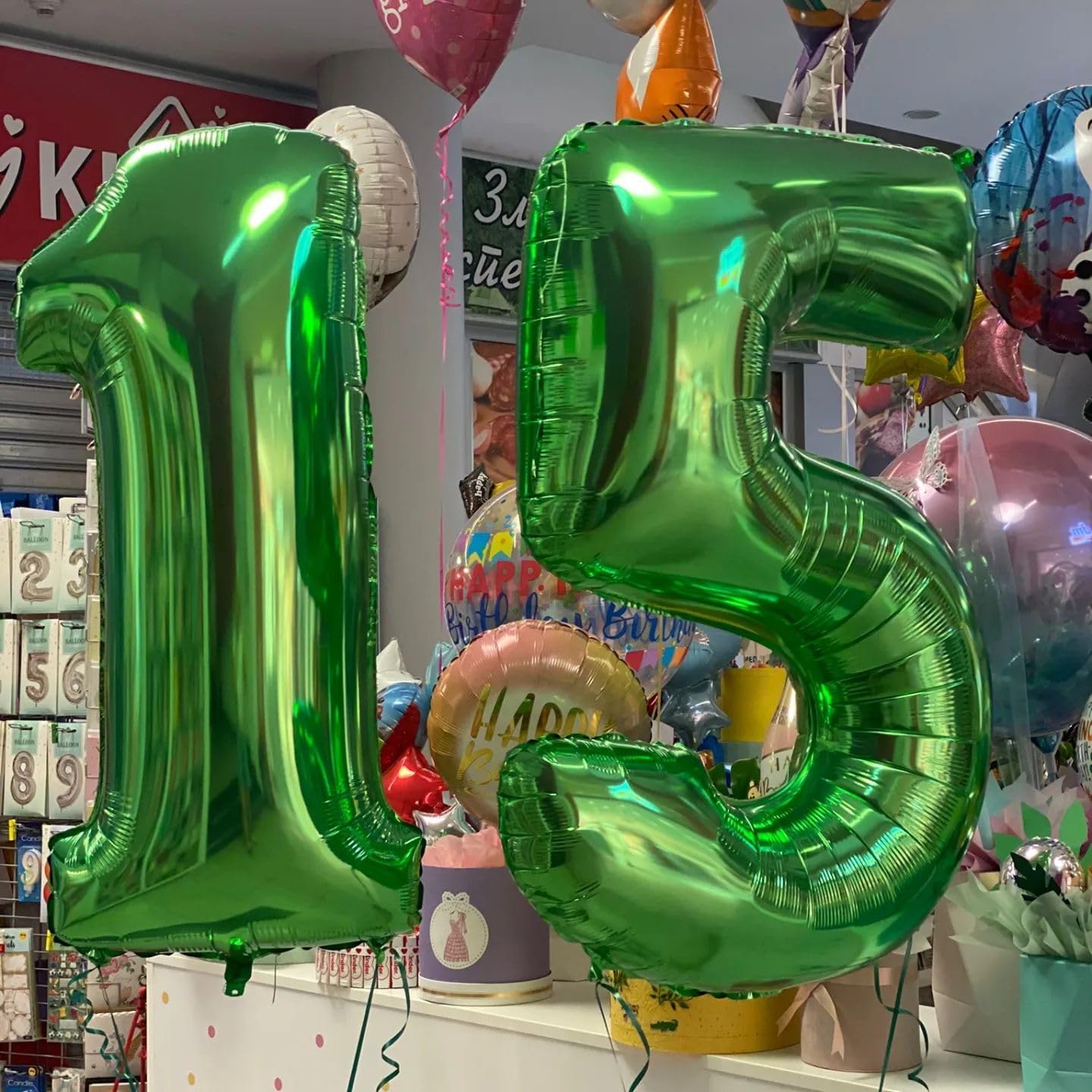 Number 5 Balloon by [Brand Name] - 40 Inch Dark Green Giant Foil Balloon for 5th Birthday Party Decorations