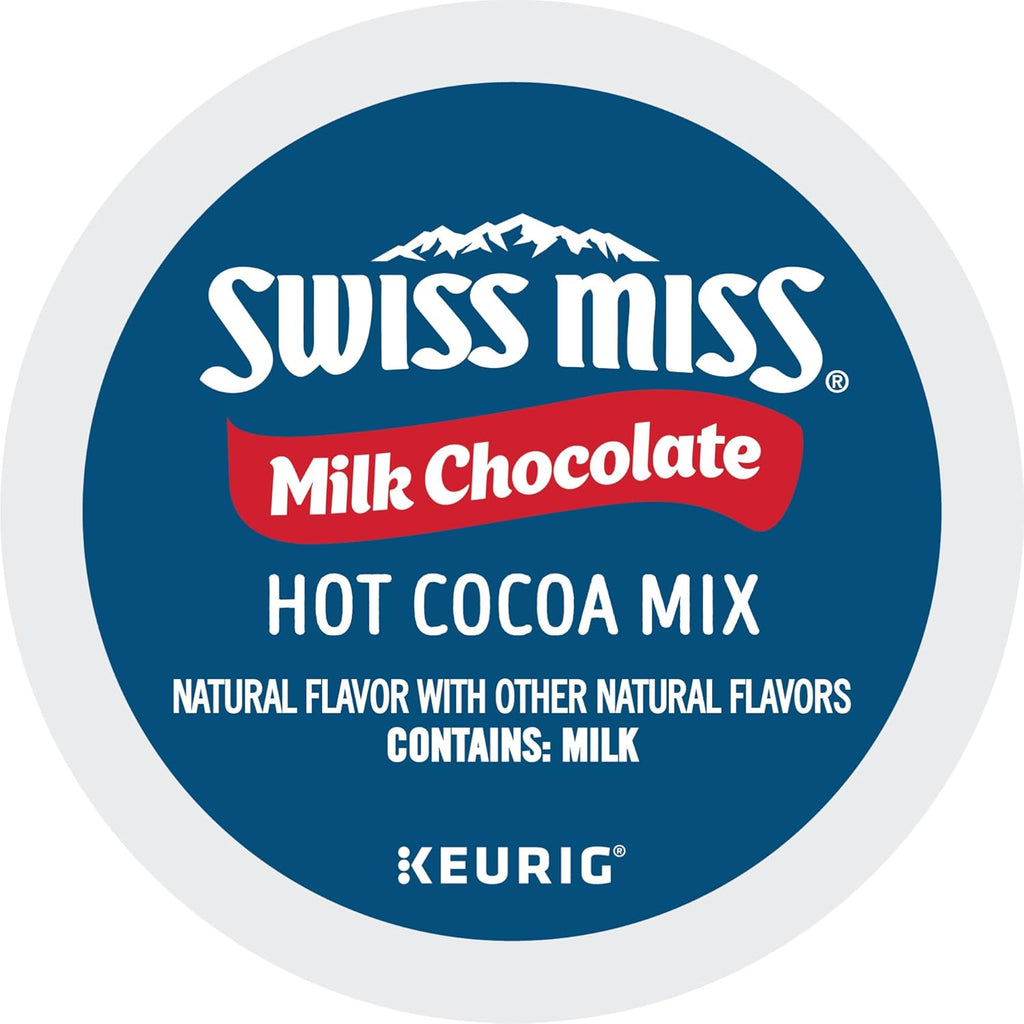 Swiss Miss Hot Cocoa K-Cup Pods - Rich Milk Chocolate Flavor | 28 Single-Serve Cups