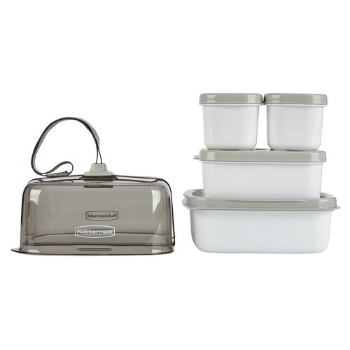 Rubbermaid Fasten + Go Sandwich Kit, Smoke Gray, 3-Piece Set