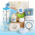 Happy Birthday Gifts for Teen Girls, Unique Gift Baskets for Women, Her, Self Care Thank You Get Well Valentines Day Present Set, 14pcs Cute Teenage Box for Friend Mom Sister Coworker (Blue)