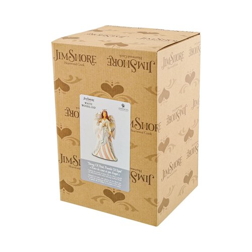 Enesco Jim Shore White Woodland Patriotic Angel Figurine 6005256 New