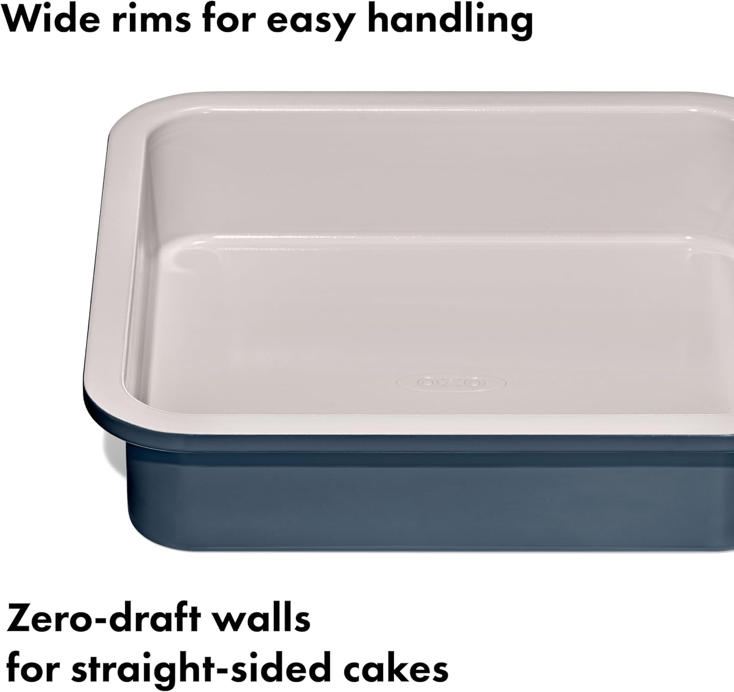 OXO Good Grips 9” Square Cake Pan - Non-Stick Pro Ceramic Coated Bakeware in Storm Blue