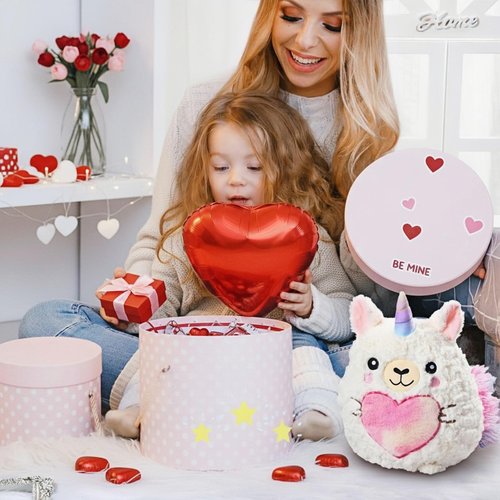Leyndo Cute Unicorn Plush Pillow 14 Inch Llamacorn Stuffed Animal, Soft Pink Plush Toy Gift for Girls, Birthday Anniversary Easter Gift