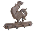 Cast Iron Crowing Rooster Key Rack