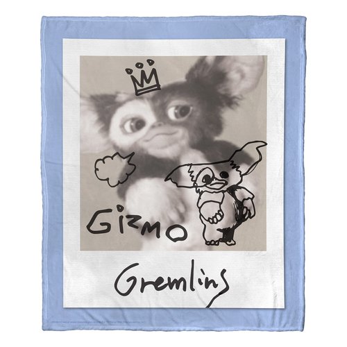 Northwest Gremlins Silk Touch Throw Blanket, 50" x 60", Signed by Gizmo