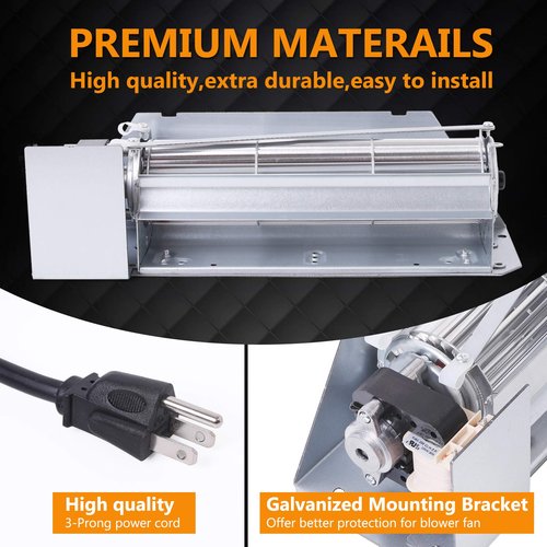 FBK-200 Fireplace Blower Kit for Superior SLDVT-35NM, SLDVT-40NM, DR-600CMN, DR-500CMN, BC-36, Lennox LMDV3530CNM, MPD3530CNM, Astria Fireplaces, FBK200 FBK-200 80L85 Fireplace Blower Fan Kit.