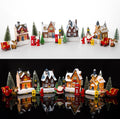 Regine Switzerland Christmas Village Set - LED Light-Up Resin Houses for Festive Indoor Decor | Holiday Scene Collection