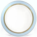 " OCCASIONS " 40 Piece Chargers pack Wedding Party 12'' Disposable Plastic Charger Plates/Chargers (Ritz Blue & Gold)
