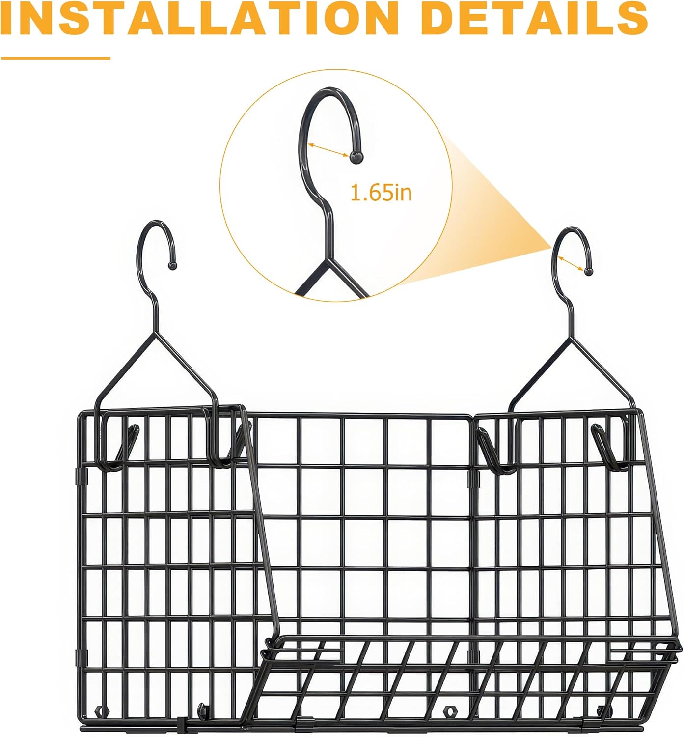 X-cosrack 7-Tier Foldable Closet Organizer - Wire Shelving with Hooks for Clothes & Accessories