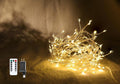 Skiennix Fairy Lights - 10 Feet 200 LEDs Waterproof String Lights with Remote | 8 Lighting Modes, Warm White