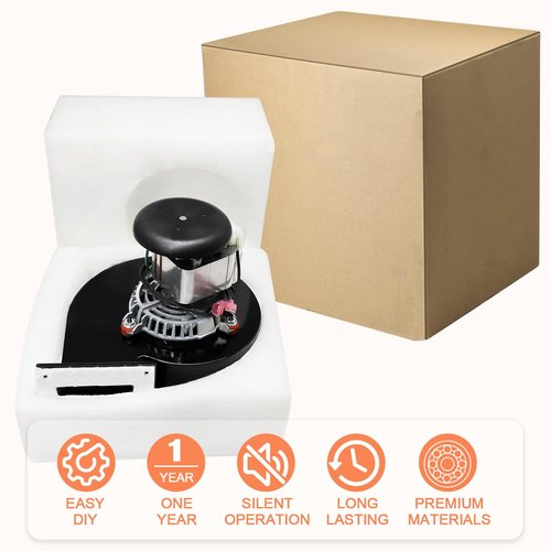 Hiorucet A-E-033 A-E-033A Convection Blower for Breckwell P24FS, P24I, P24, P23, P22, P26, P23I, P1000 Big E, P2700, SP6000, P7000, P6000, P4000, P2000 and US Stove 5040 Pellet Stove Replacement Parts
