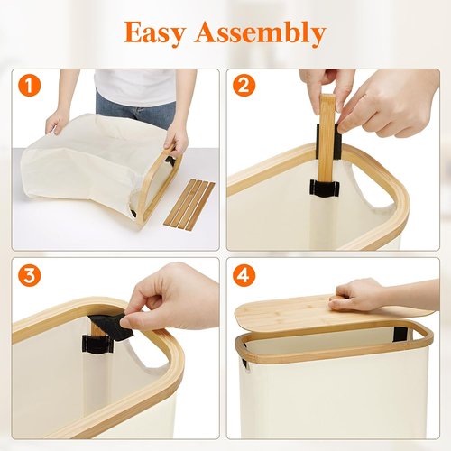 Lifewit Toilet Paper Storage Holder - Free Standing Organizer for 12-16 Rolls | Extra Large 30L, White