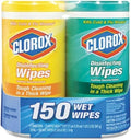 Clorox Disinfecting Wipes - Crisp Lemon Fresh Scent | Convenient 2 Count Pack