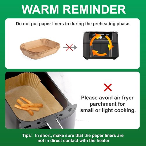Air Fryer Liners for Ninja DCT451 12-in-1 Smart Double Oven, 100pcs Disposable Parchment Paper Sheets for Ninja Air Fryer Oven