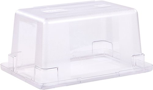 Carlisle FoodService Products Storplus Food Storage Container with Stackable Design for Catering, Buffets, Restaurants, Polycarbonate (Pc), 5 Gallons, Clear