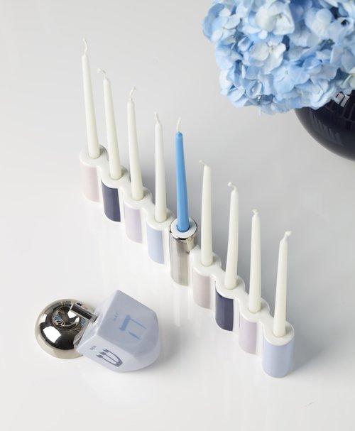kate spade new york Oak Street Menorah, Traditional Hanukkah, Indoor Decor, Decorations