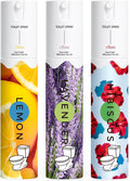 Skiennix Travel Size Toilet Spray - Bathroom Odor Eliminator | 3 Pack, 1 Fl Oz Each, Essential Oils Freshener in Lemon, Hibiscus, Lavender