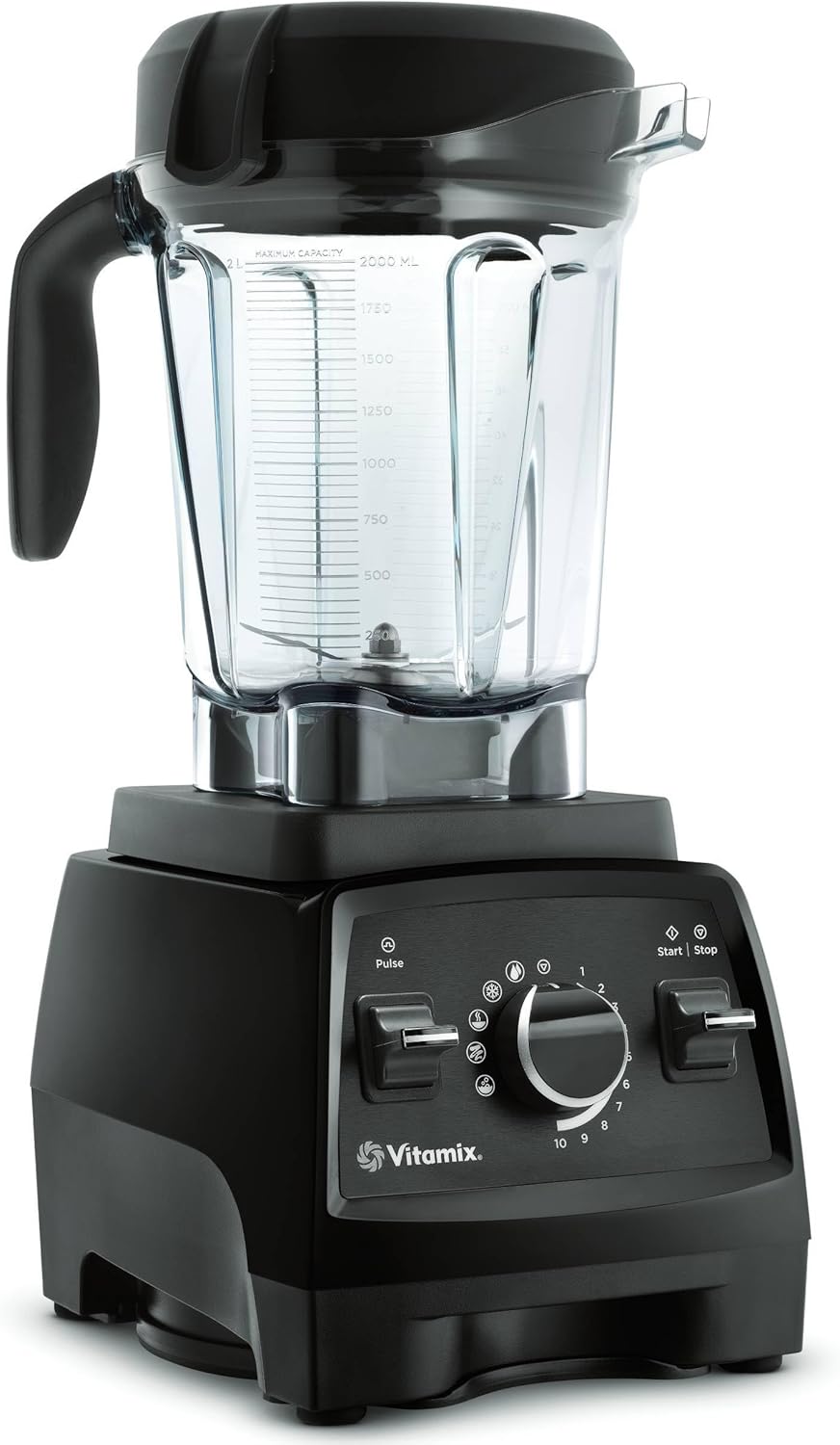 Vitamix Professional Series 750 Blender - Professional-Grade, 64 oz Low-Profile Container, Black, Self-Cleaning