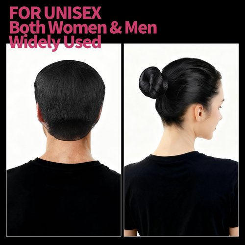 Fandamei Hair Net, 120 PCS Invisible Black Hair Nets for Food Service Workers&Women&Men, 24 Inches Extra Large Hair Net for Buns, Nylon Hairnets for Foodservice, Dancing, Ballet Bun
