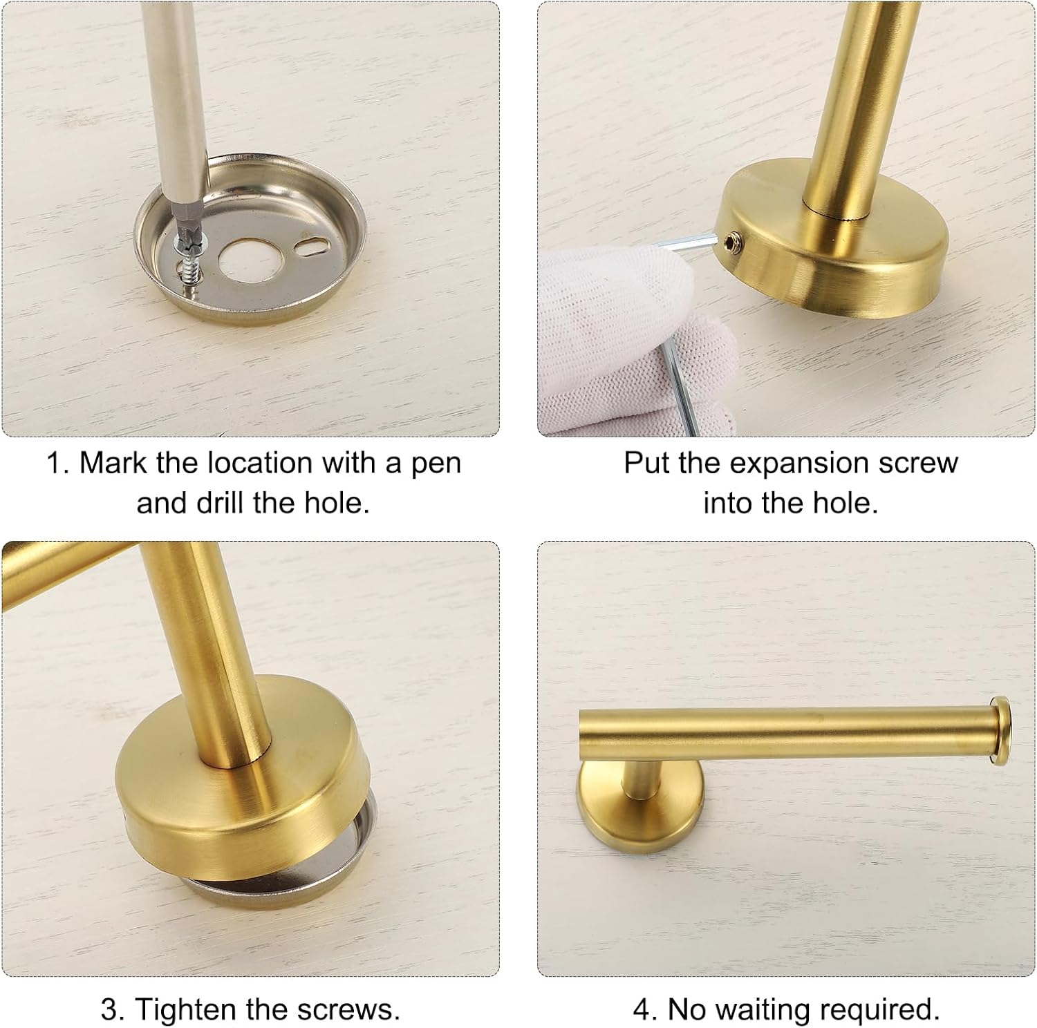 uxcell Stainless Steel Toilet Paper Holder - Rustproof Wall-Mount Design | 6.2-Inch Silver Finish
