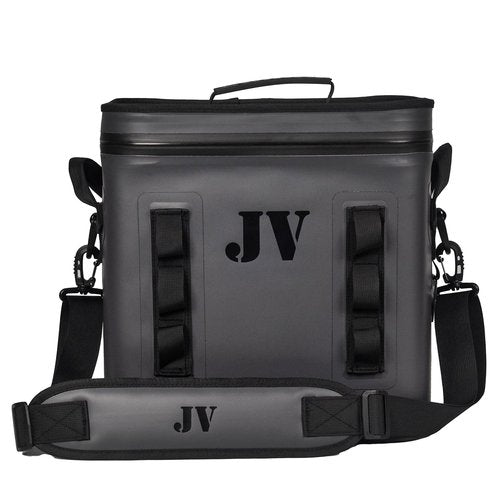 Jula Vance Portable Soft Cooler Leak Proof Freeze Insulation Cooler Tote Insulated Grocery Bag for Camping, Fishing, Picnic, Hiking (Grey) - 10.35L - 15 Cans Capacity