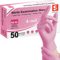Schneider Nitrile Exam Gloves - 4-Mil Disposable Medical Gloves | Latex-Free & Powder-Free, Food Safe