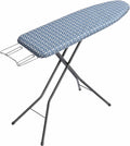 APEXCHASER Ironing Board Full Size, Iron Board with Ironrest, Lightweight Iron Table Stand Adjustable Height, Foldable Iron and Ironing Boards Set with Thick Padding, Sturdy Metal Legs, Blue 43x13