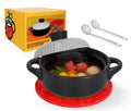 Captain Cranberry Small Japanese Donabe Pot Set for 1-2 people (5-piece, 50.7oz with lid), Small Donabe Claypot, Clay Cooking Pots, Earthenware, Korean Stone Pot, Casserole Claypots, Chinese Stew