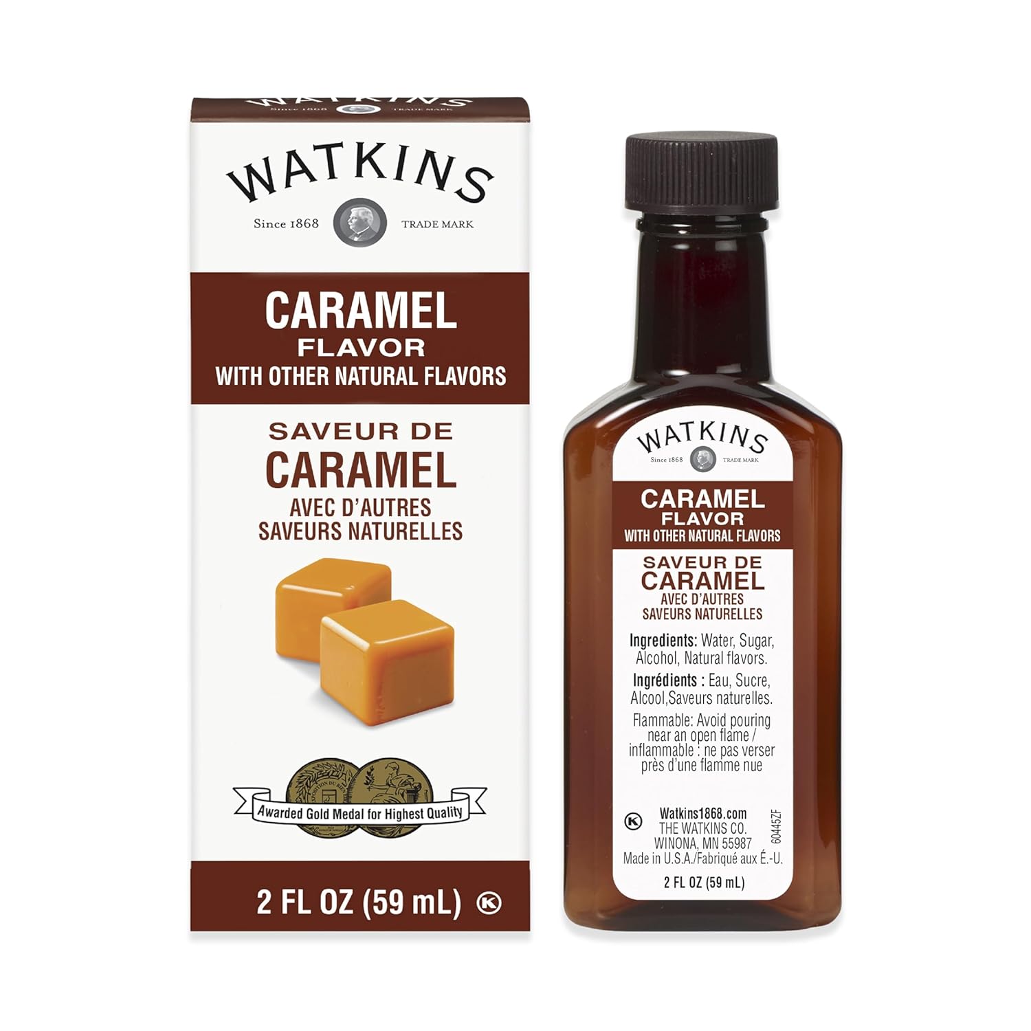 Watkins Caramel Flavoring - 2 Oz Bottles, Pack of 6 | Perfect for Baking and Cooking
