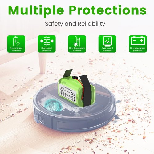 Futurebatt 4000mAh 14.4V Replacement Battery for Ecovacs for Deebot N79 N79S DN622 Eufy RoboVac 11 11S 11S MAX 12 15C 15C-MAX 15T 30 30C 30MAX 35C Shark RV750 RV720 RV700 Battery Pack
