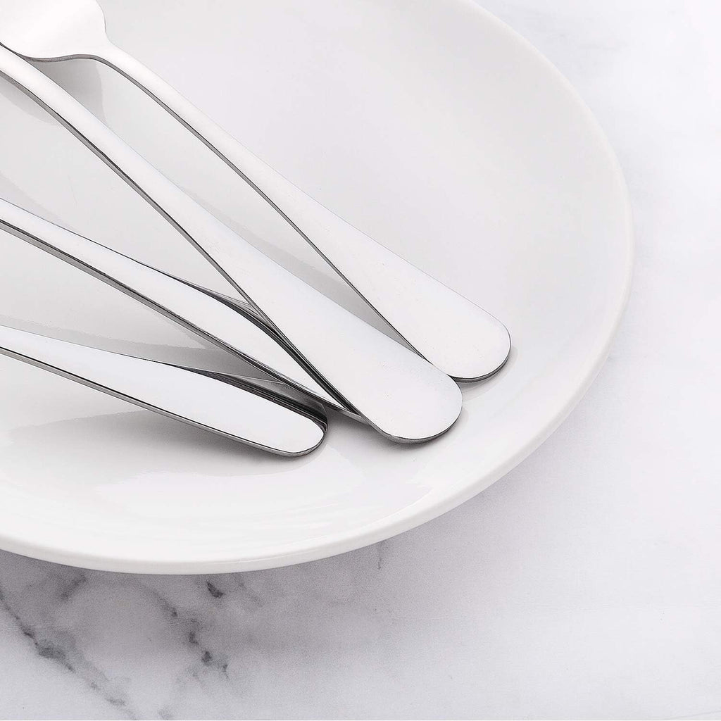 Regine Switzerland 40-Piece Stainless Steel Silverware Set - Service for 8 | Mirror Polished & Dishwasher Safe