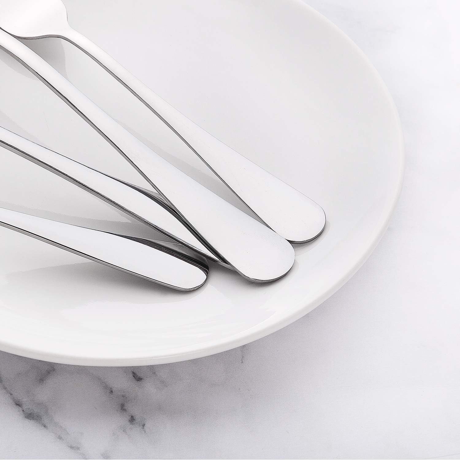 Regine Switzerland 40-Piece Stainless Steel Silverware Set - Service for 8 | Mirror Polished & Dishwasher Safe