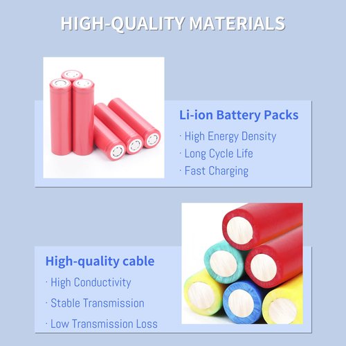 TZRONG 6800mAh Vacuum Cleaner Battery Replacement for Xiaomi Mijia Roborock S5 S6 S7 S50 S51 S52 S55 S552 S60 S65 S70 S75 T4 T6 T7 T60 T61 T65 E4 E20 E25 E35 C10 CT10 S5 Max S6 MaxV Q7 S7 Max