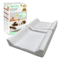 Ingenuity Contoured Changing Pad - Waterproof Liner & Safety Strap with Quick-Release Buckle