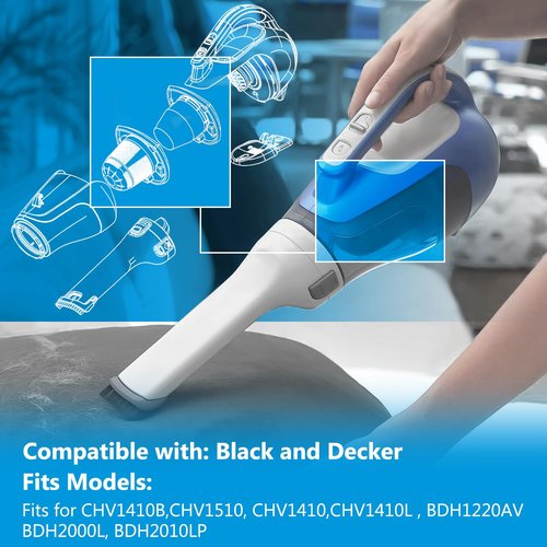 LEFITPA 2 Pack Replacement 90558115 Pre Filter for Black & Decker CHV1410B CHV1510 CHV1410 CHV1410L BDH1220AV BDH2000L BDH2010LP Vacuum Models